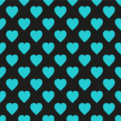 Pattern with hearts. Flat Scandinavian style 