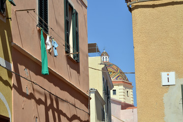 Fototapeta na wymiar luoghi di Alghero,Sardegna, Italia veduta di Alghero città della Sardegna, parte di una serie fotografica