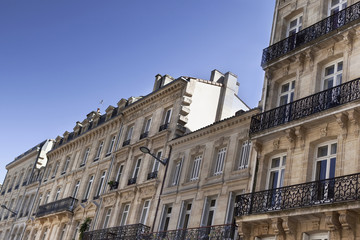 Fototapeta na wymiar Facades of Bordeaux