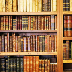 Old books in an old bookstore