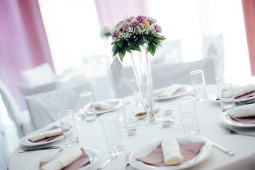 Wedding decoration with flowers