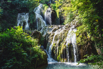 Fototapeta premium Nature landscape of Krushuna waterfalls in Bulgaria