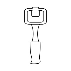 peeler icon over white background vector illustration