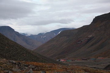 Landschaft in der Arktis, in Spitzbergen