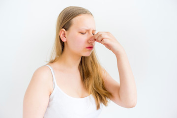 Fototapeta premium Girl showing emotions