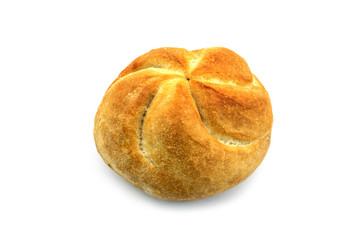 Brötchen auf weissem Hintergrund