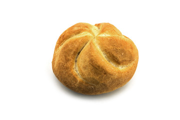 Brötchen auf weissem Hintergrund