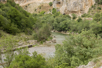 Fototapeta premium Greenway of irati in the mouth of lumbier, Navarra