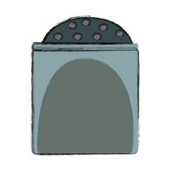 salt bottle icon over white background vector illustration