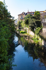 Fototapeta na wymiar Canal in the center of Padua, Italy