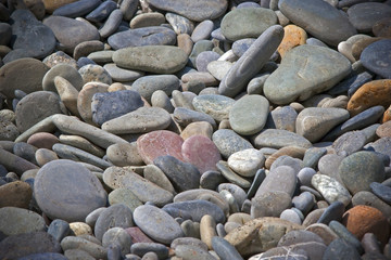 stone background - pebble stones texture