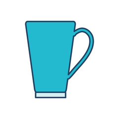coffee cup icon over white background vector illustration