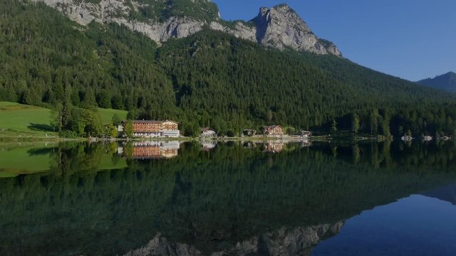 Hintersee Lake in the Berchtesgaden National Park, Bavaria