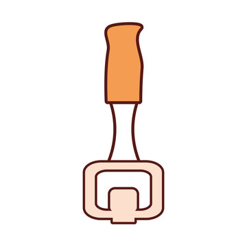 orange bottle opener simple design clip art preview