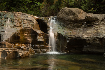 Fototapeta na wymiar waterfall in river