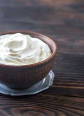 Bowl of Greek yogurt