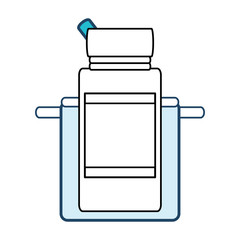 pepper bottle icon over white background vector illustration