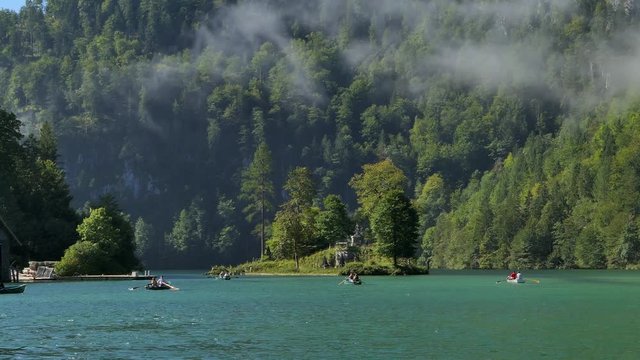 Koenigssee Lake in the Berchtesgaden National Park, Bavaria