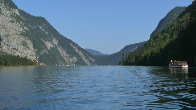 Koenigssee Lake in the Berchtesgaden National Park, Bavaria