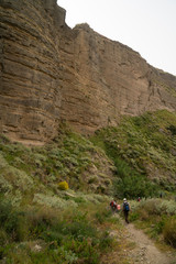 Fototapeta premium Touring company ranging the canyon