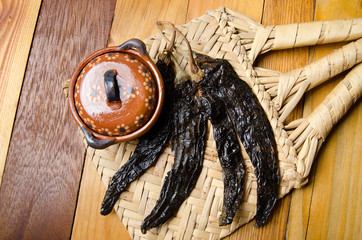 Dry pasilla pepper