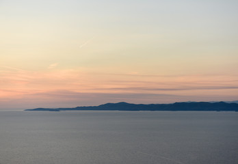 Sunset on Korcula Island, Croatia