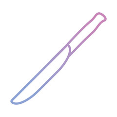 knife icon over white background vector illustration
