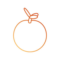 tomato vegetable icon over white background colorful design  vector illustration