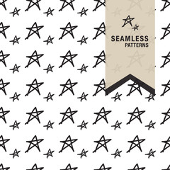 Star Seamless abstract geometric pattern texture