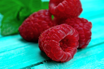 raspberry on table