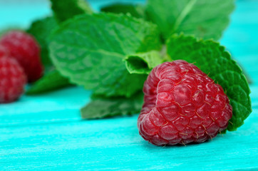 raspberry on table