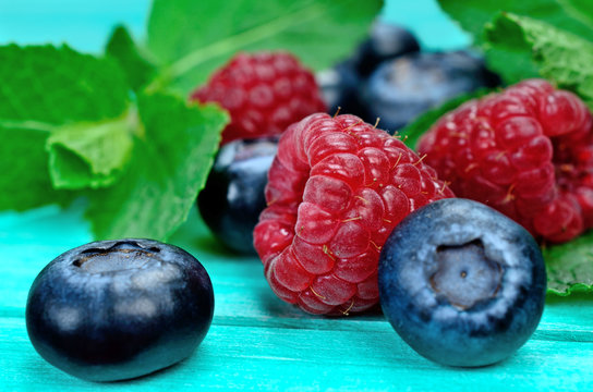 berries on table