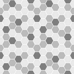 Grey Hexagons Seamless Pattern