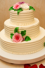 close up of white cake