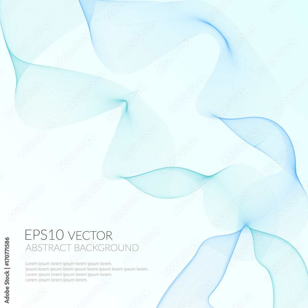 Poster abstract background with geometric pattern of lines. wave and distortion of forms. glide in the air.