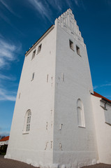 Fanefjord church on Mon in Denmark