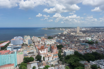 Fototapeta na wymiar La Habana, Cuba, vista desde edificio alto. 