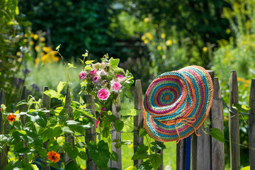 Fototapeta premium Sommerlicher Blick in den Garten