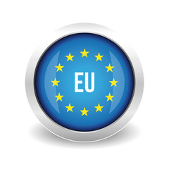 EU logo. European union button