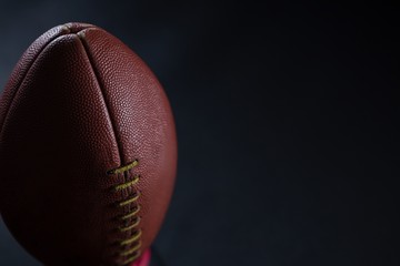 Close-up of American football