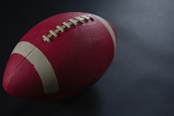 Close-up of American football