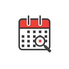 Time management and Schedule icon for upcoming event