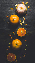 Fototapeta na wymiar Oranges contain vitamin to health