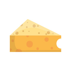 Cheese icon over white background vector illustration