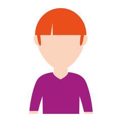 avatar man icon over white background colorful design vector illustration