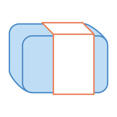 eraser school isolated icon vector illustration design