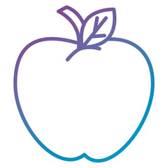 apple fresh fruit icon vector illustration design