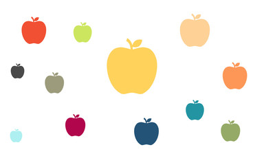 Wallpaper - bunte Äpfel