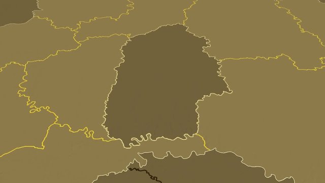 Khmelnytskyy - Ukraine, region extruded. Bumps