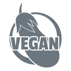 Vegan logo, simple style